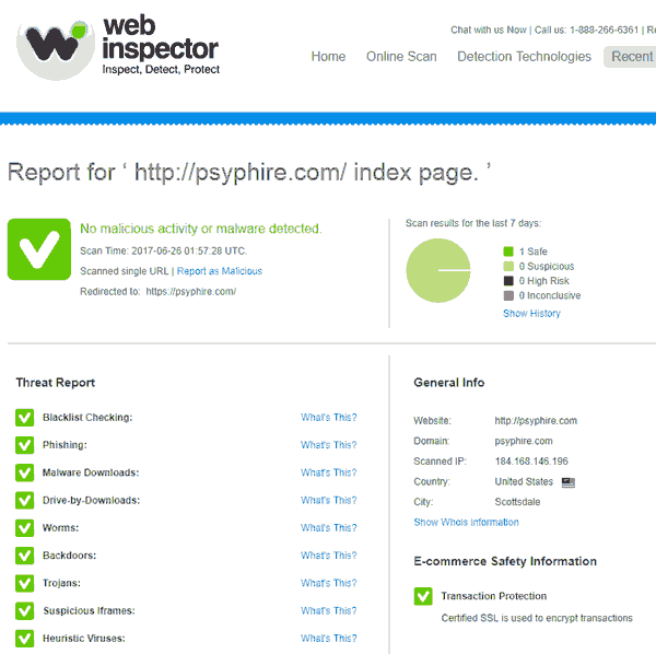Web Security Web Inspector